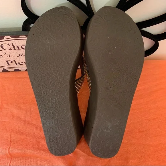 Justin Ladies Platform Flip Flop Sandals - Picture 9 of 14